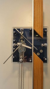 Uhrmacher Wien - Ansicht der Pendeluhr "BLUE LADY"